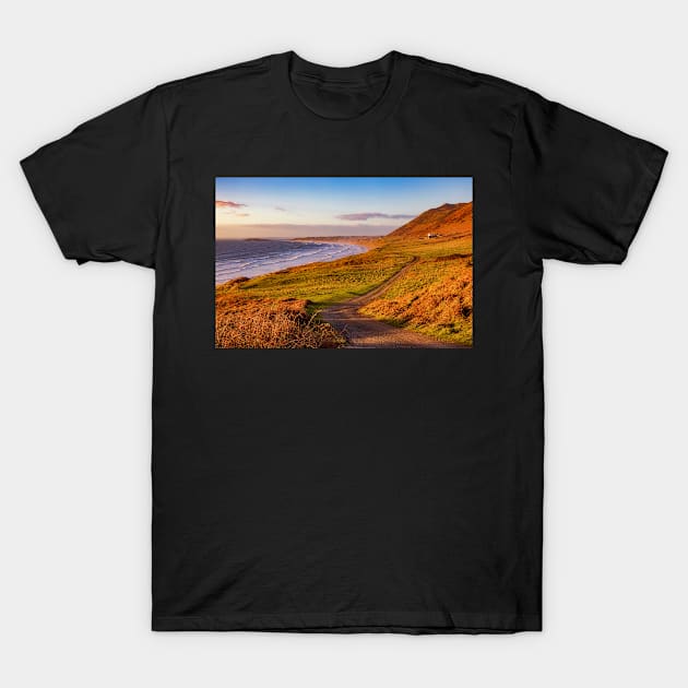 Rhossili Bay, Gower T-Shirt by dasantillo